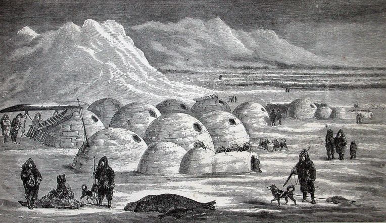 Inuit village, 1861
